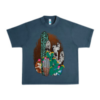 Midnight Navy Western Cowhide Cactus Urban Heavy Tee - Bettercallsaul