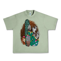 Oil Green Western Cowhide Cactus Urban Heavy Tee - Bettercallsaul