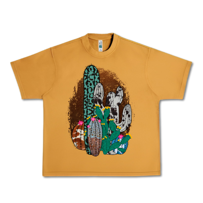 Western Cowhide Cactus Urban Heavy Tee by Bettercallsaul | Teevron