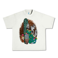 Pistachio Western Cowhide Cactus Urban Heavy Tee - Bettercallsaul
