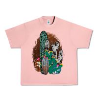 Salmon Western Cowhide Cactus Urban Heavy Tee - Bettercallsaul