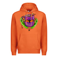 Carrot Halloween Coffee Cup With Hands Premium Hoodie - FaDigitalArtStudio