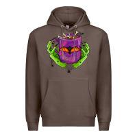 Coffee Halloween Coffee Cup With Hands Premium Hoodie - FaDigitalArtStudio