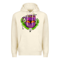 Sandshell Halloween Coffee Cup With Hands Premium Hoodie - FaDigitalArtStudio