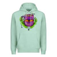 Seafoam Halloween Coffee Cup With Hands Premium Hoodie - FaDigitalArtStudio