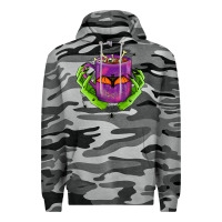 Slate Camo Halloween Coffee Cup With Hands Premium Hoodie - FaDigitalArtStudio