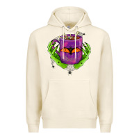 Tofu Halloween Coffee Cup With Hands Premium Hoodie - FaDigitalArtStudio