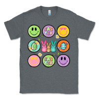 Charcoal Heather easter day smiley faces Classic Tee - Artiststas