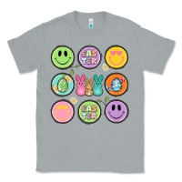 Heather Grey easter day smiley faces Classic Tee - Artiststas