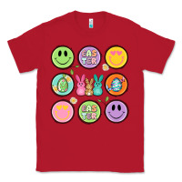 Red easter day smiley faces Classic Tee - Artiststas