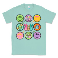 Seafoam easter day smiley faces Classic Tee - Artiststas