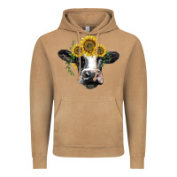 Vintage Camel holstein cow with sunflower Vintage Hoodie - BarkalooDesign