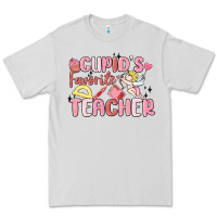 Dove Grey cupid's favorite teacher Premium Tee - MaliasSmallBusiness