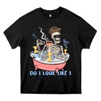Black do i look like i give a duck Heavy Core Tee - MaliasSmallBusiness