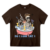 Chocolate Brown do i look like i give a duck Heavy Core Tee - MaliasSmallBusiness