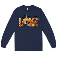 Navy Halloween Love Long Sleeve Tee - texasbilliewilder