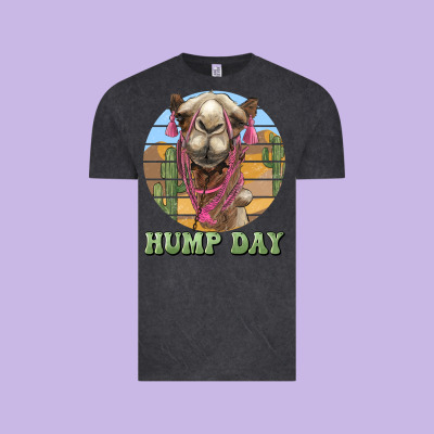 Hump Day Camel Vintage Tee Designed By Barkaloodesign