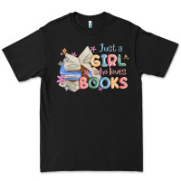 Black just a girl who loves books Premium Tee - MaliasSmallBusiness