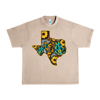 French Oak Western Texas Map Urban Heavy Tee - Bettercallsaul