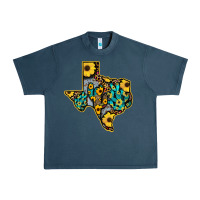Midnight Navy Western Texas Map Urban Heavy Tee - Bettercallsaul