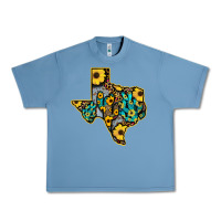 Pebble Blue Western Texas Map Urban Heavy Tee - Bettercallsaul