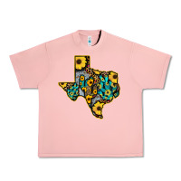 Salmon Western Texas Map Urban Heavy Tee - Bettercallsaul