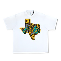 White Western Texas Map Urban Heavy Tee - Bettercallsaul