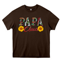Chocolate Brown papa claus Heavy Core Tee - AdoDesignShop