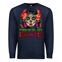 Sugar Skull Woman Proud Of My Roots Premium Sweatshirt | Teevron