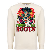 Sandshell sugar skull woman proud of my roots Premium Sweatshirt - BundleAndBundleShop