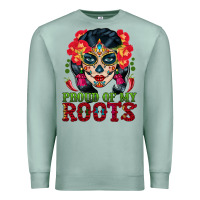Seafoam sugar skull woman proud of my roots Premium Sweatshirt - BundleAndBundleShop