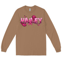 Toasted Coconut Personalized Pink Cancer Themed Name Long Sleeve Tee - NancyCooperArtShop