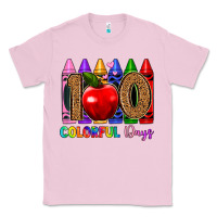 Bubblegum Pink 100 colorful day s Classic Tee - Artiststas