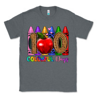 Charcoal Heather 100 colorful day s Classic Tee - Artiststas