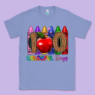 100 Colorful Day S Classic Tee Designed By Artiststas