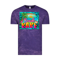 Cloud Purple beach babe Vintage Tee - BarkalooDesign