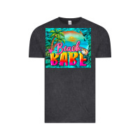 Vintage Black beach babe Vintage Tee - BarkalooDesign