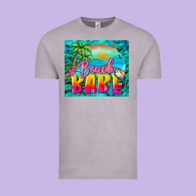Beach Babe Vintage Tee Designed By Barkaloodesign