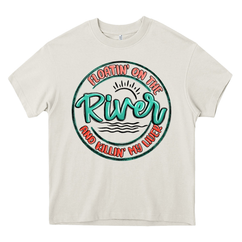 Floatin On The River Killin My Liver Heavy Core Tee by MaliasSmallBusiness | Teevron