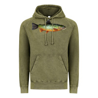 Vintage Olive Greenback Cutthroat Trout Fish Vintage Hoodie - RanaPortraitStore