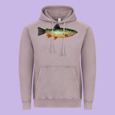 Greenback Cutthroat Trout Fish Vintage Hoodie Designed By Ranaportraitstore