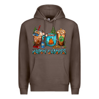 Coffee Happy Camper Coffee Cups Premium Hoodie - FaDigitalArtStudio
