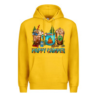 Lemon Happy Camper Coffee Cups Premium Hoodie - FaDigitalArtStudio