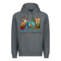Rock Happy Camper Coffee Cups Premium Hoodie - FaDigitalArtStudio