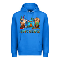 True Royal Happy Camper Coffee Cups Premium Hoodie - FaDigitalArtStudio