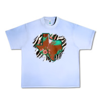 Grape Ice Western Horsehide Texas Flag Urban Heavy Tee - Bettercallsaul