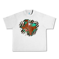Lunar Rock Western Horsehide Texas Flag Urban Heavy Tee - Bettercallsaul