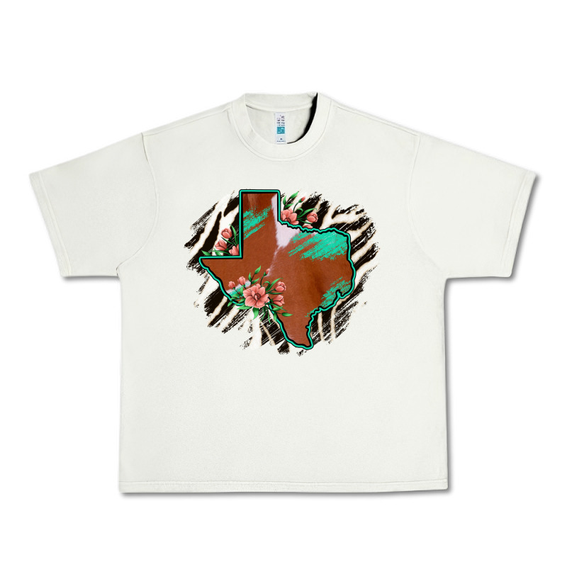 Western Horsehide Texas Flag Urban Heavy Tee by Bettercallsaul | Teevron