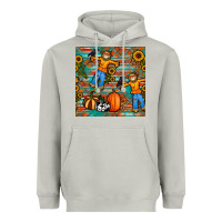 Moon Dust fall scarecrow seamless pattern Heavyweight Hoodie - BundleAndBundleShop