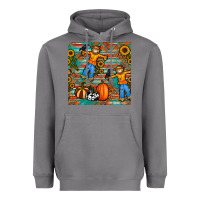 Storm fall scarecrow seamless pattern Heavyweight Hoodie - BundleAndBundleShop